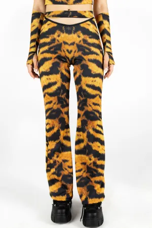 Tiger Cut Out Flare Pants