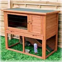 Trixie Natura Rabbit Hutch with Sloped Roof