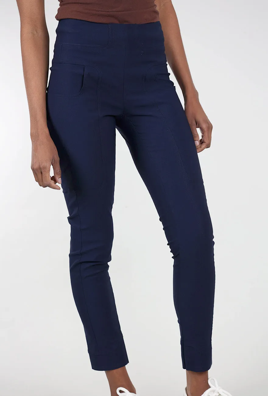 Twill Tech Slim Trouser, Navy