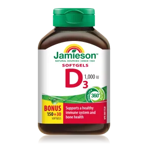 Vitamin D3 1,000 IU | Softgels