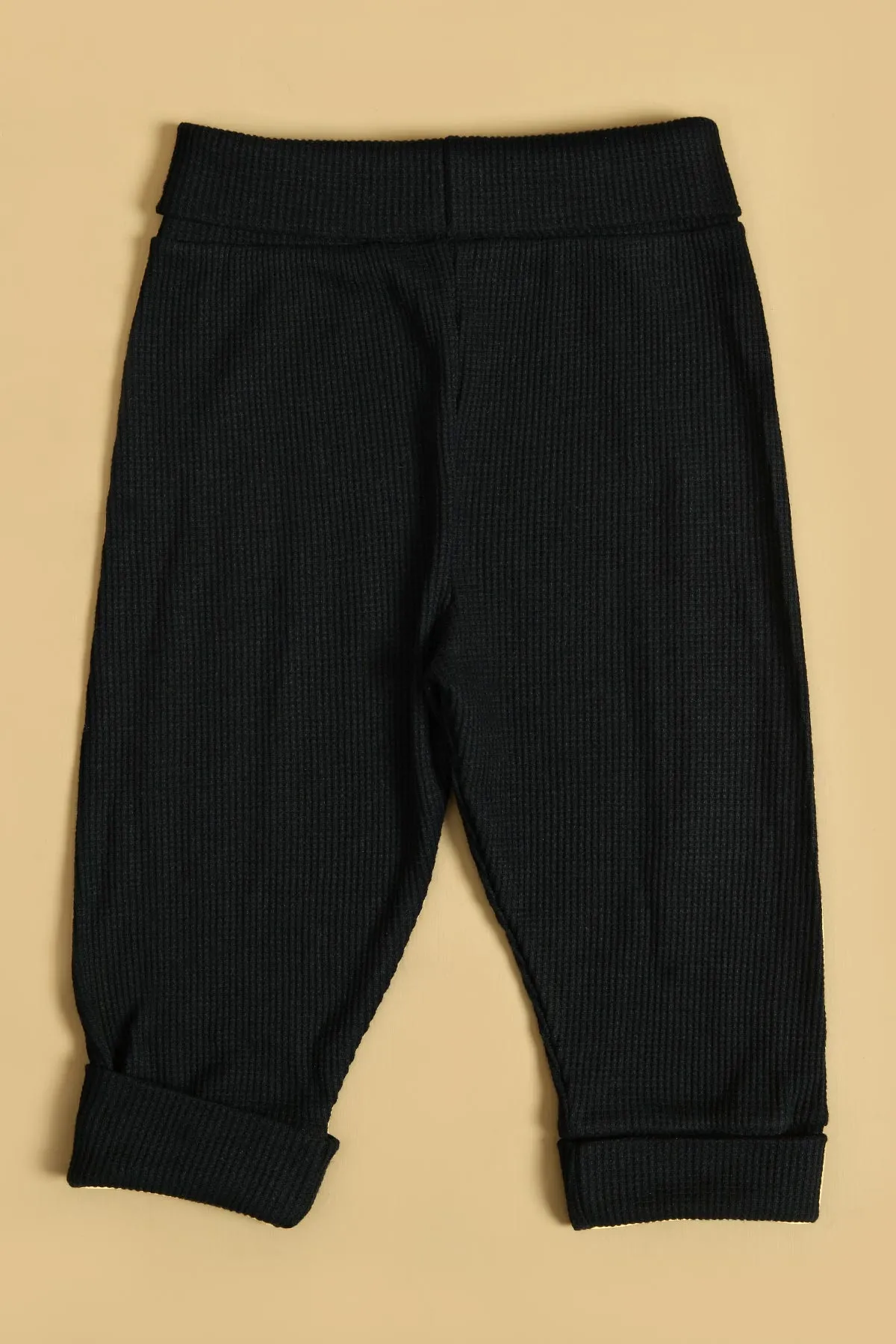 Waffle Weave Trousers - Rust-Black-Olive Green