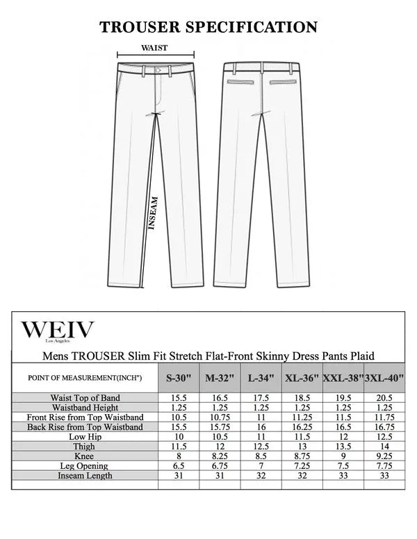 Weiv Mens Plaid Trouser Pants - Tan
