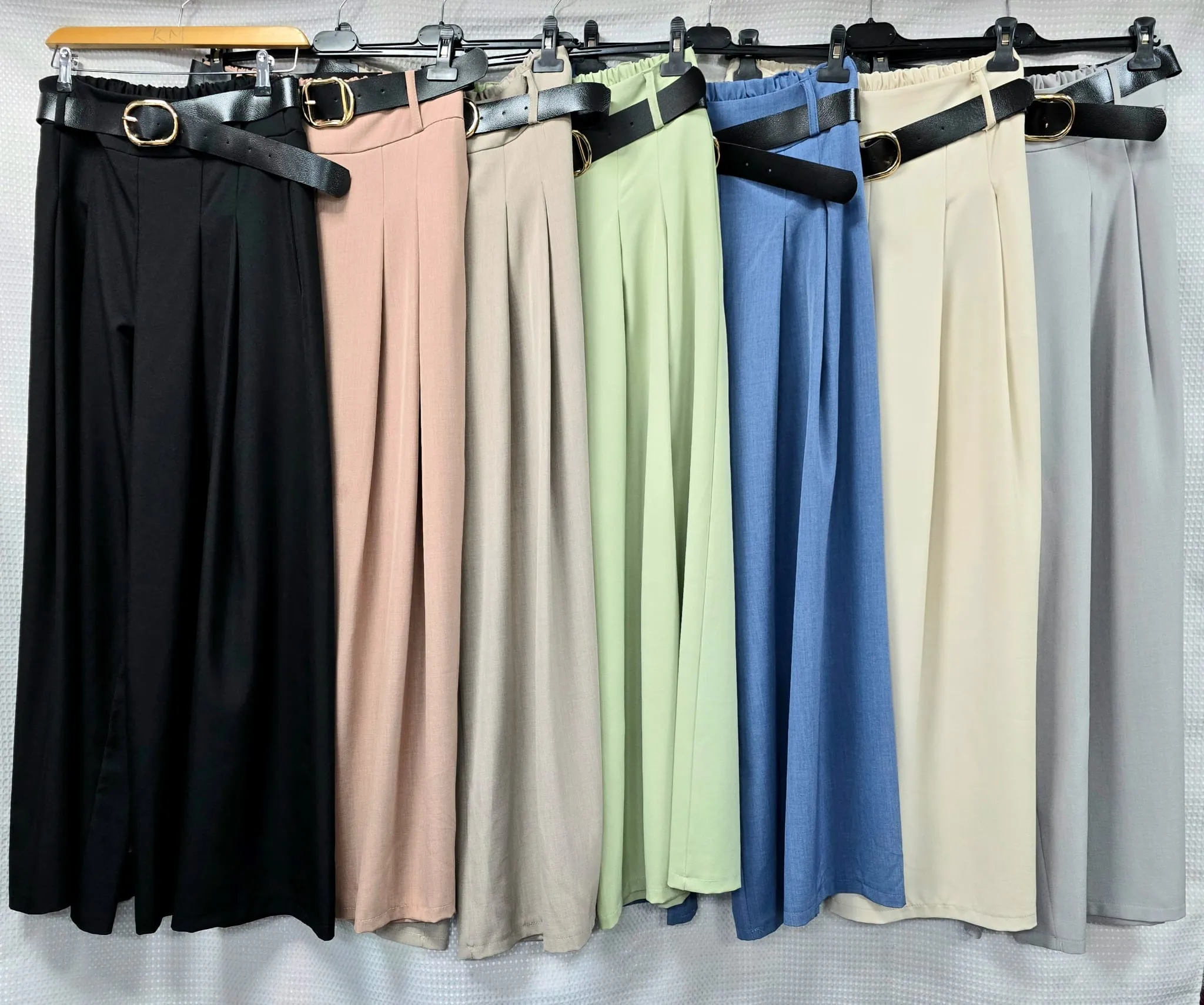 Zra Classy Wide Leg Belted Trousers – One Size (UK 8-14)